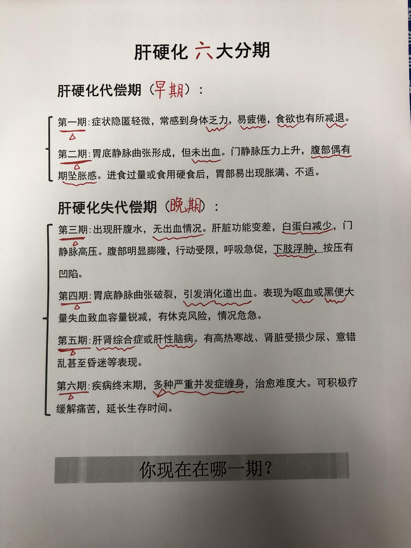 肝硬化6大分期，你都了解吗？。