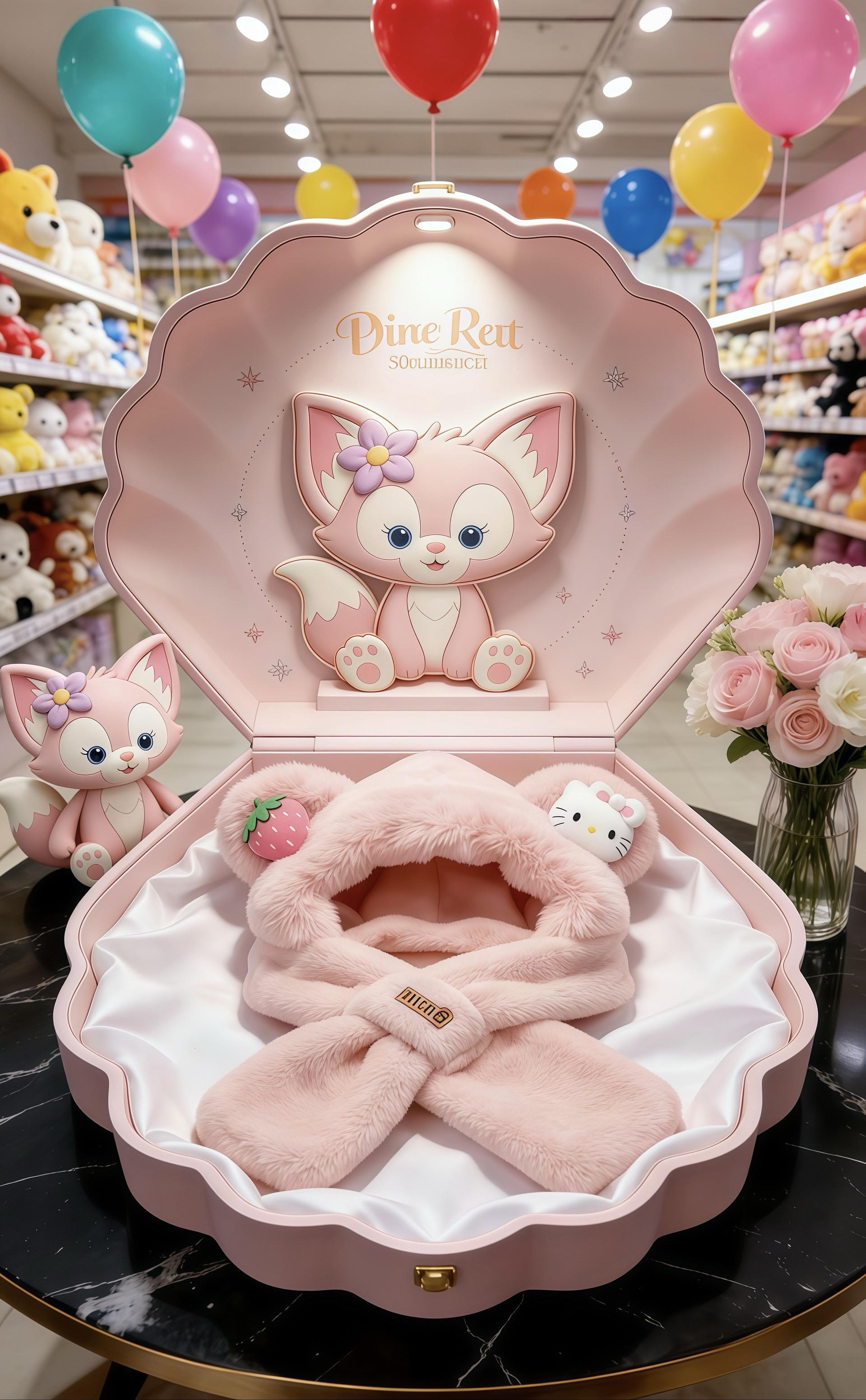 等我小了也要戴这么可爱的帽子 儿童帽子 可爱帽子 帽子围巾一体  帽子...