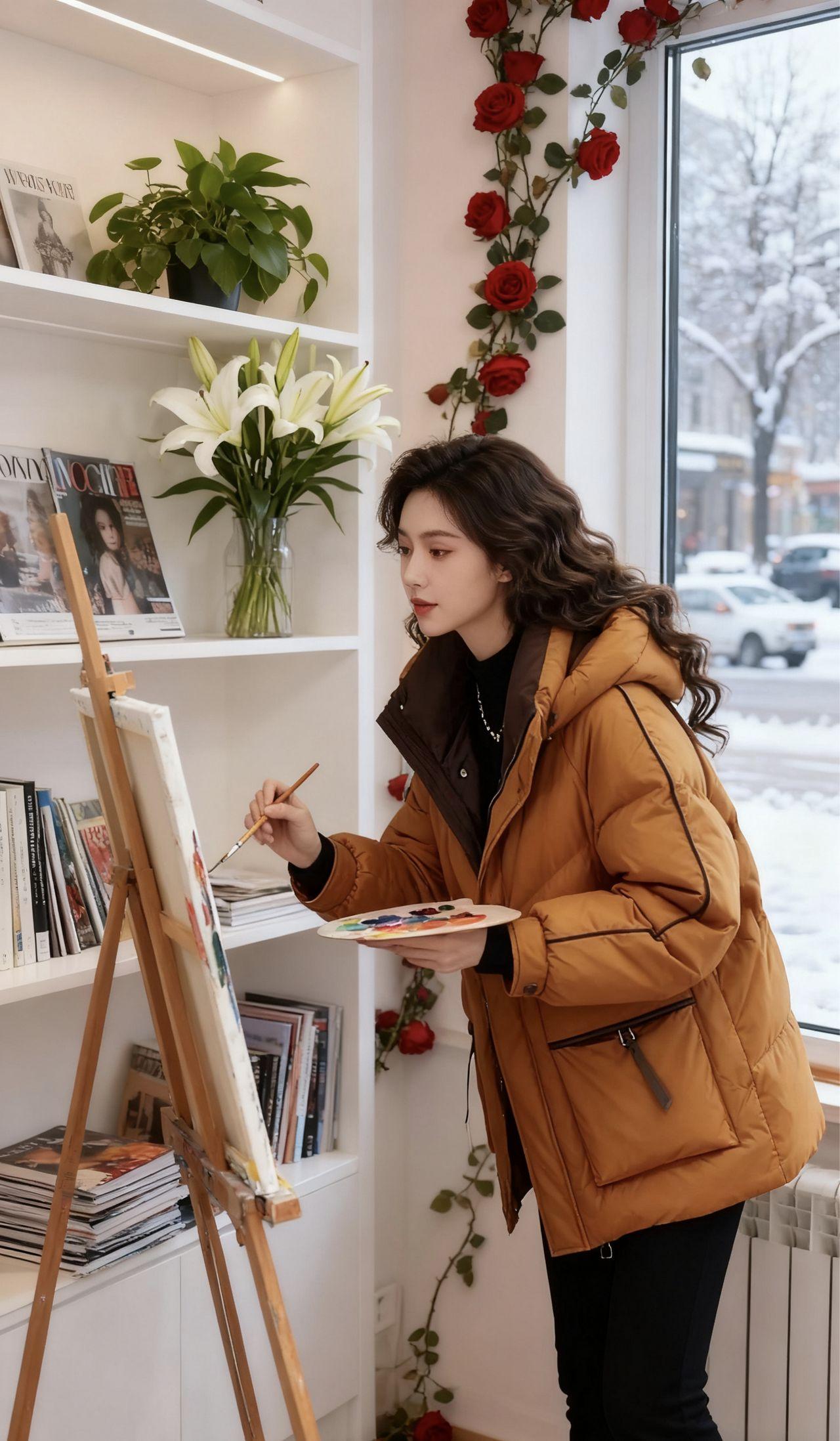 上联：画画；
下联：[作揖][作揖][作揖]。