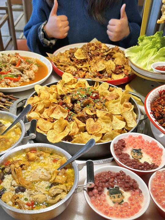 无锡首家！！薯片干锅鸡！！！鸡汤泡饭！！！😭😭😭