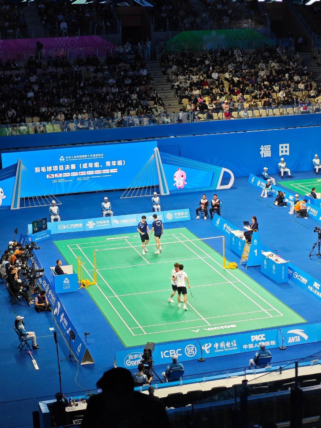 男双 半决赛 刘雨辰/冯彦哲(北京) 19-21 刘阳/刘毅(安徽)