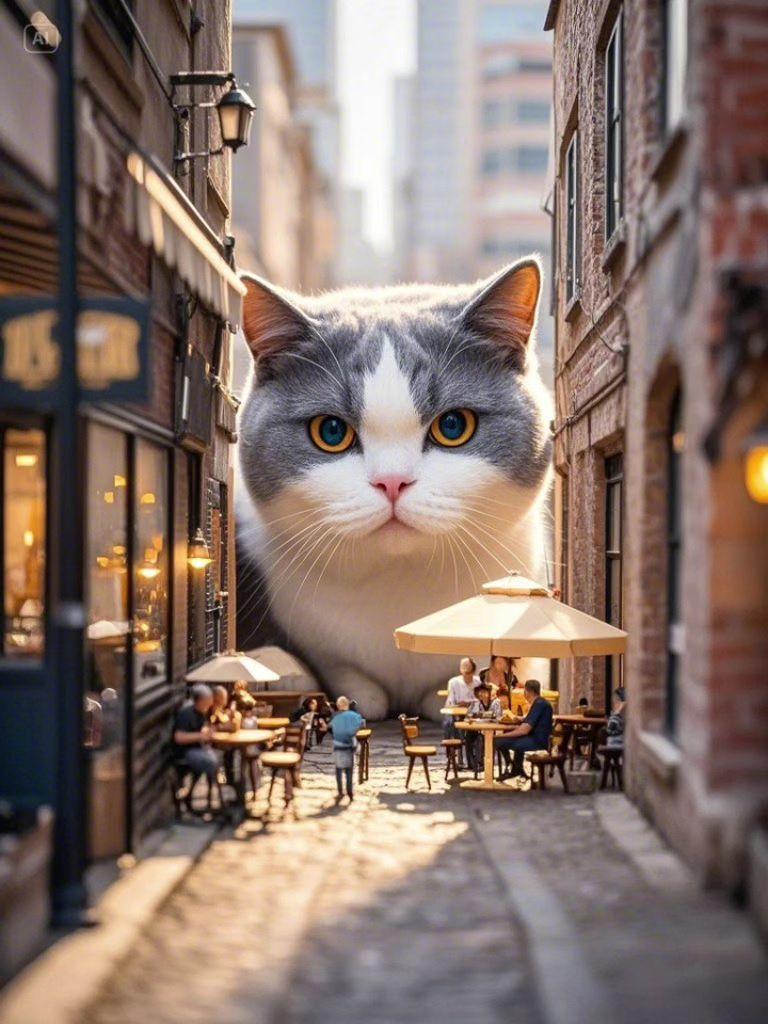 神奇动物在哪里？即梦AI 这样的猫猫你们见过吗 治愈系