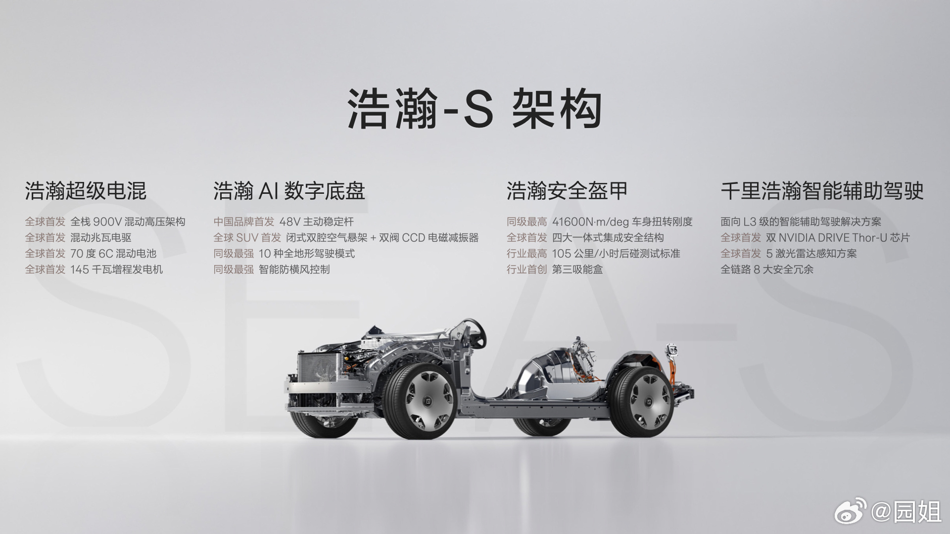 搭载浩瀚-S架构的极氪9X成为最强旗舰SUV浩瀚超级电混，为用户带来最极致的纯电