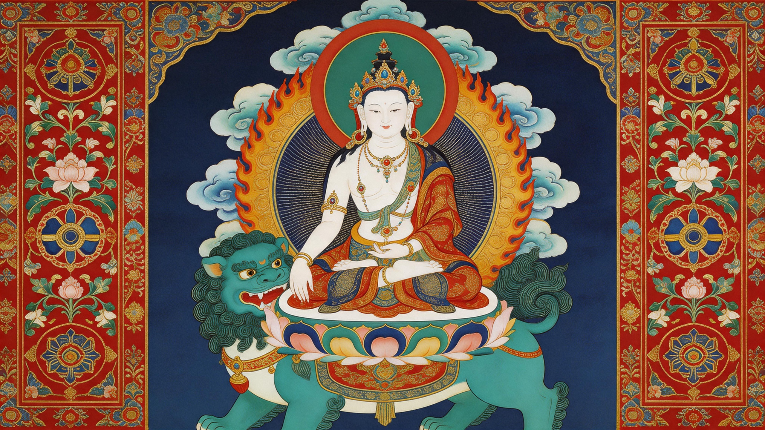 心有期许，拜托文殊菩萨，护我所求皆如愿。 