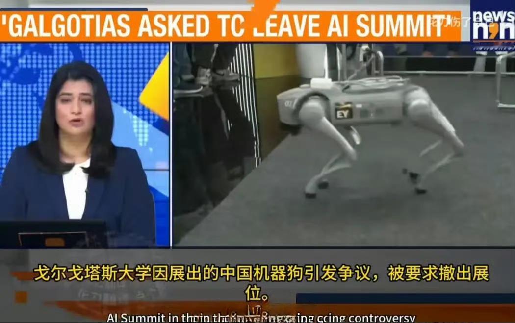 中国人用宇树嘲讽印度的做法其实是害了宇树。
印度的AI峰会上，共有八个印度大学科