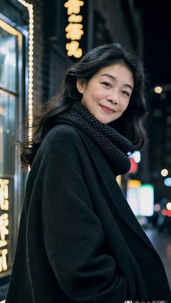 今日分享。AI夜巷氛围感写真