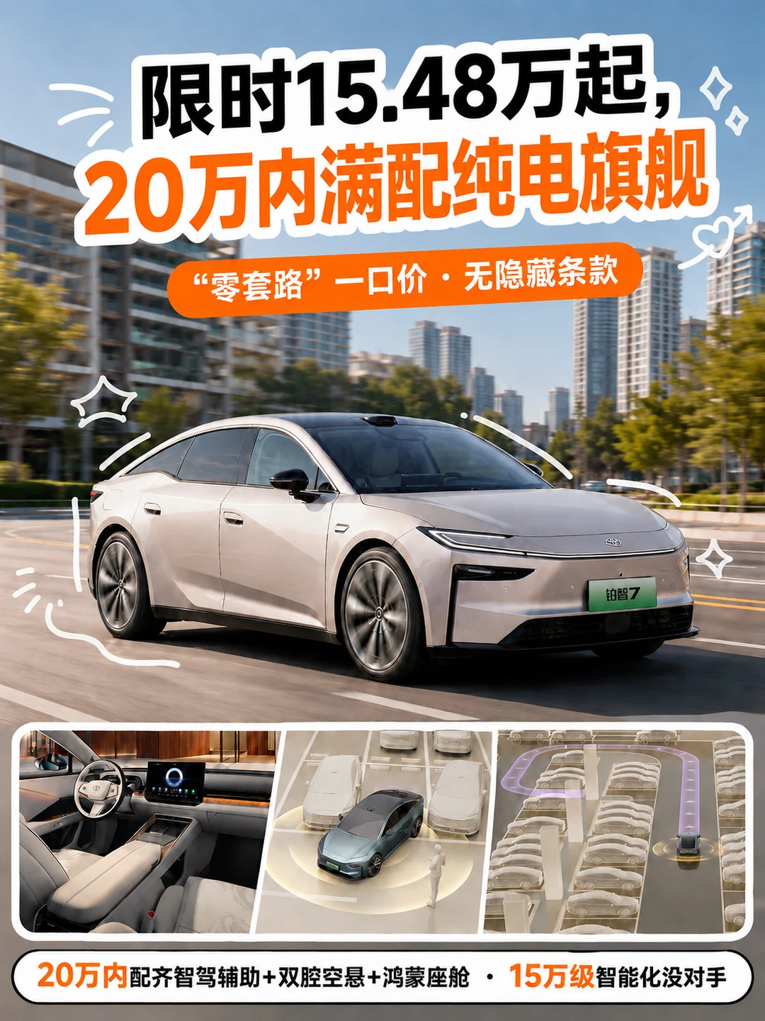 15.48万起，鸿蒙座舱+智驾全都有