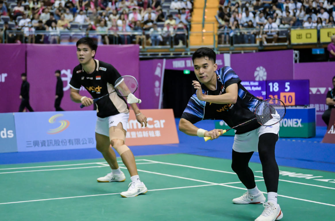 2026年中国台北羽毛球公开赛 卡尔南多/马丁🇮🇩 23-21、21-19 