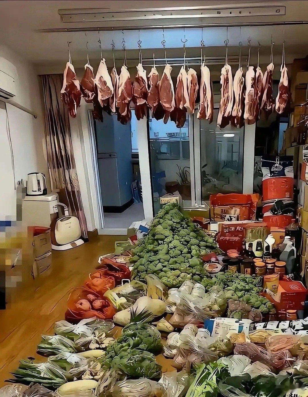 年货你们都置办了吗？（看看人家的年货，可以吃一个月吧！） 