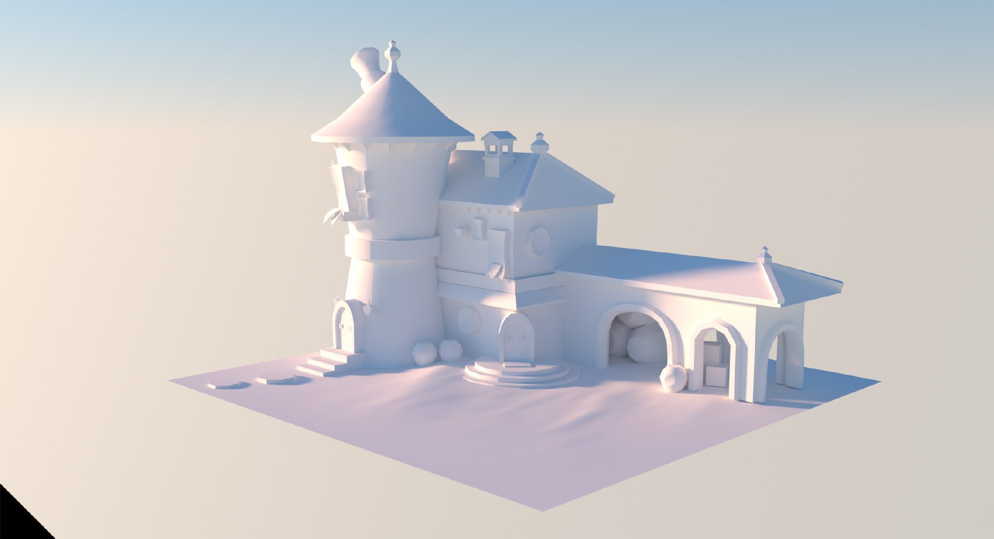 【BASE MODEL】BLENDER的作业案例 