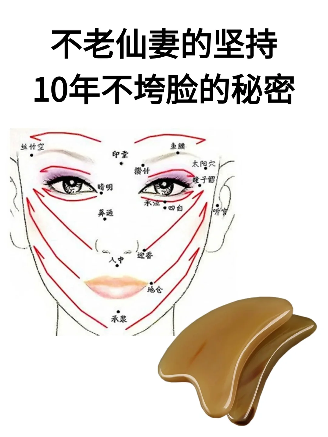刮痧板面部使用手法，一次15分钟，重要6点