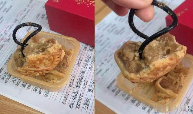 吃月饼时要注意了！广东佛山，女大学生在宿舍里切月饼，结果怎么也切不开，不知道里面