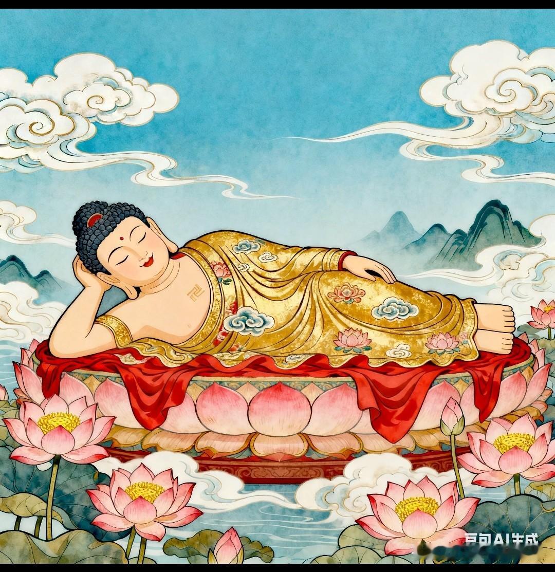 卧佛呈祥，大吉大利。