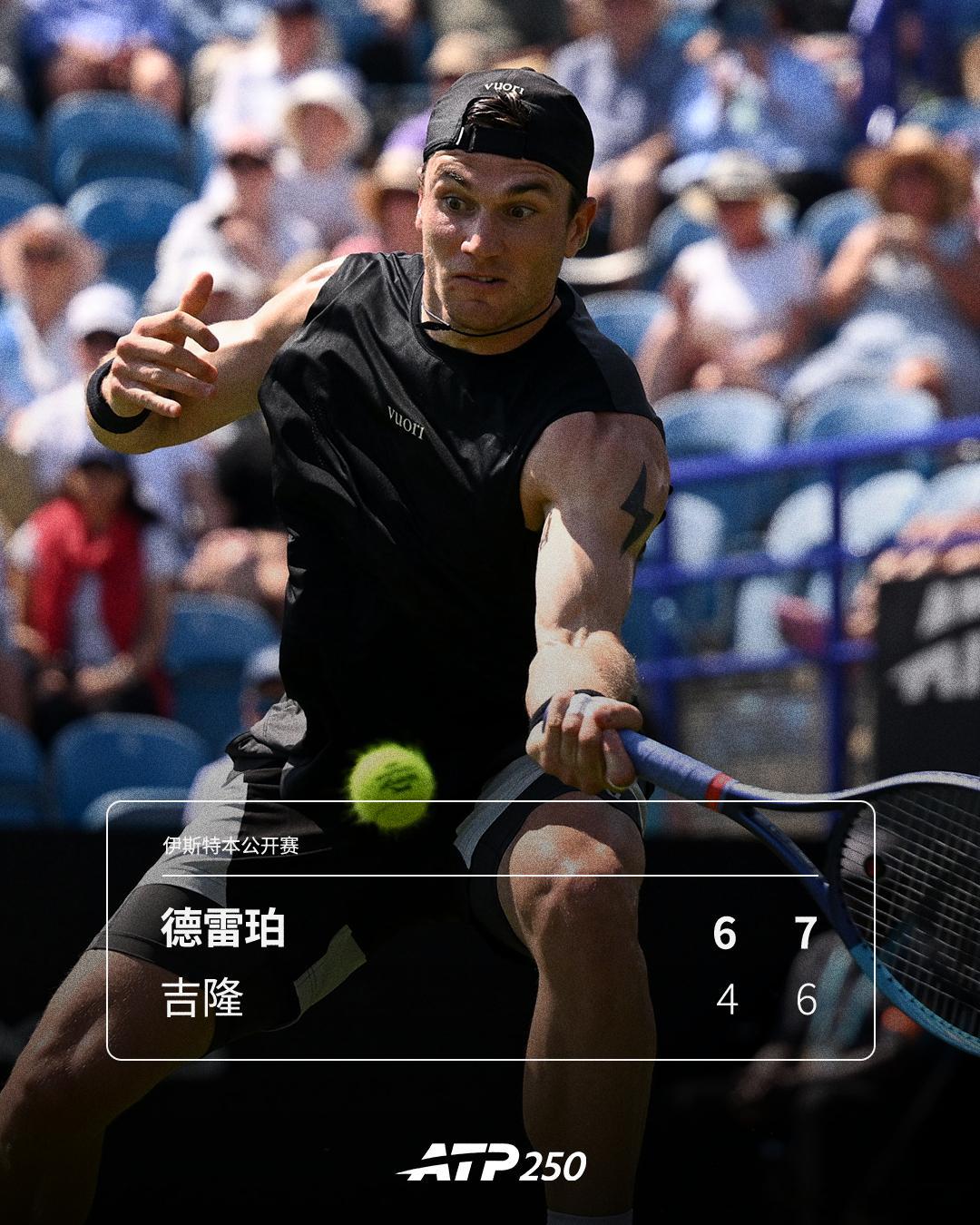 德雷珀复出首胜🔥ATP250 伊斯特本网球公开赛男单首轮，伤愈复出的德雷珀抵抗
