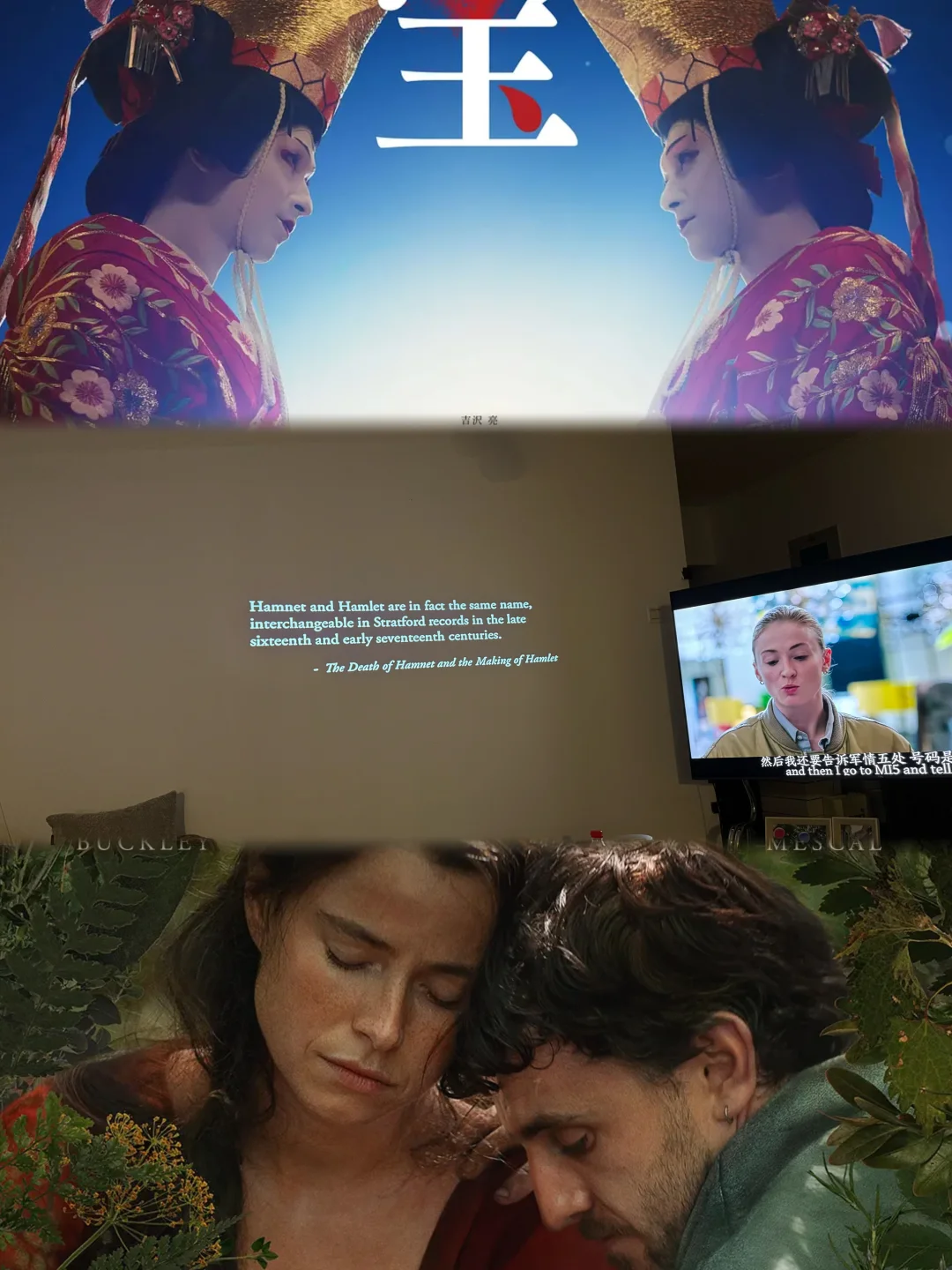 永远也忘不了假期的那个午后 我窝在沙发沉浸式看完了《国宝》和《哈姆奈特...