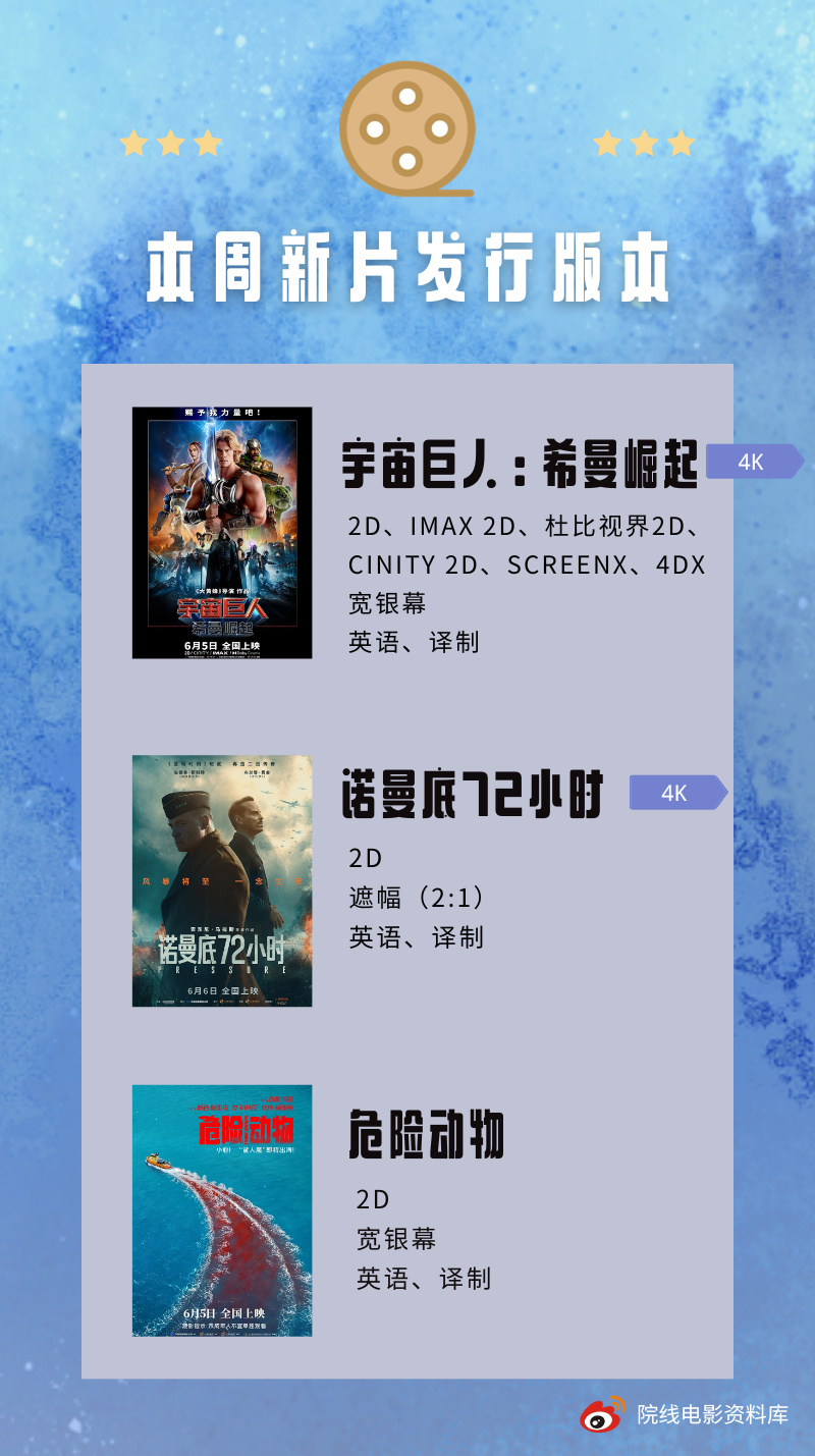 凉映新片 暑期档开胃菜来了