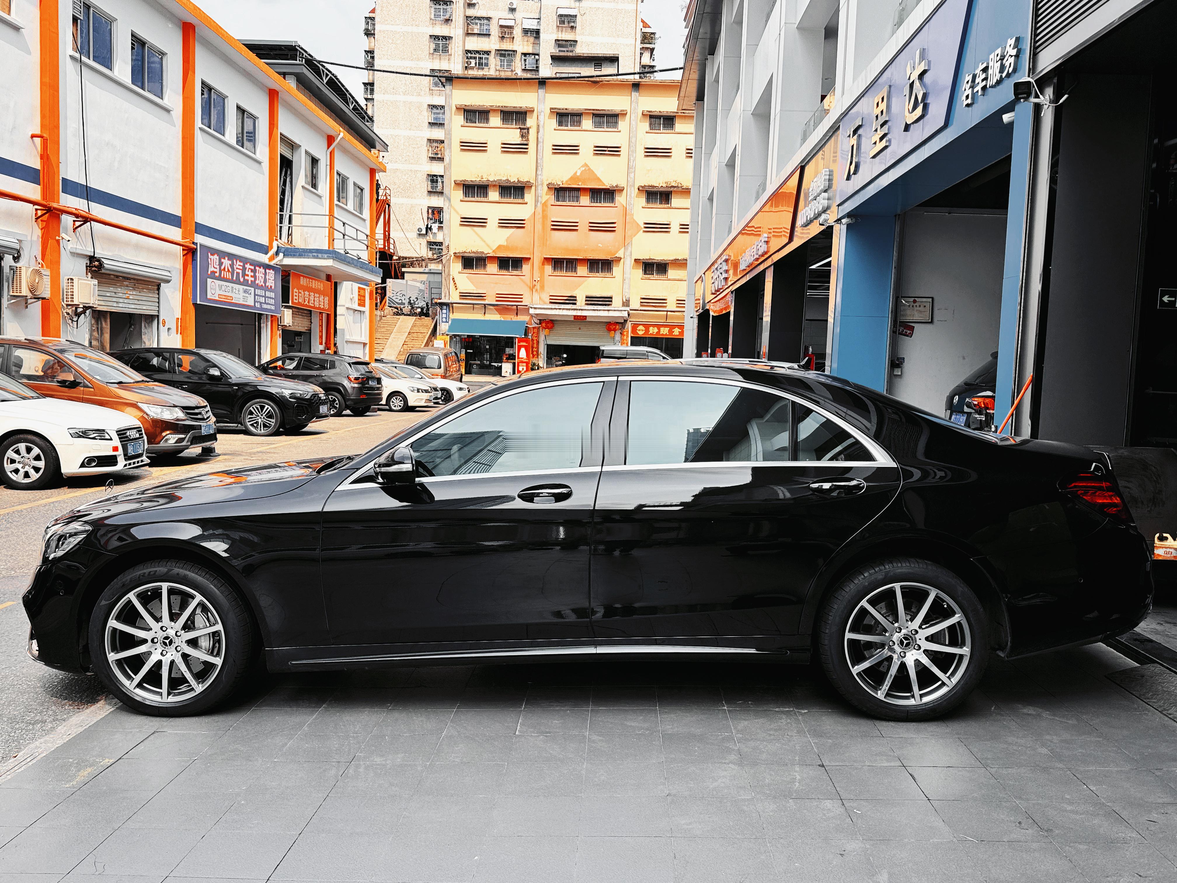 奔驰S500 换原厂 19寸 AMG  ➕ 全新倍耐力PZ4 轮胎 完工案例供参