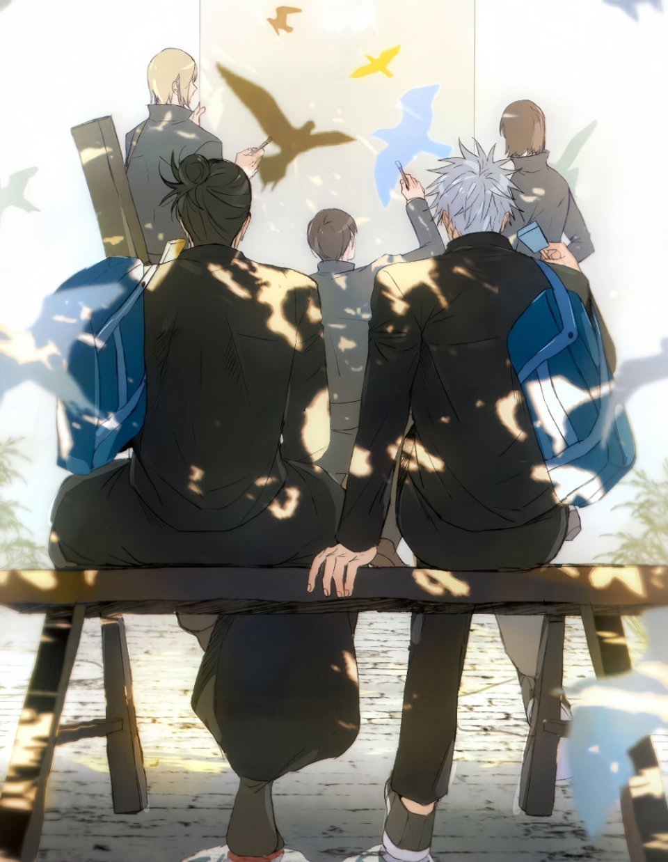 咒术回战五条悟和夏油杰的背影画师:dmsco1803动漫仲夏狂欢季暑期片单交换计