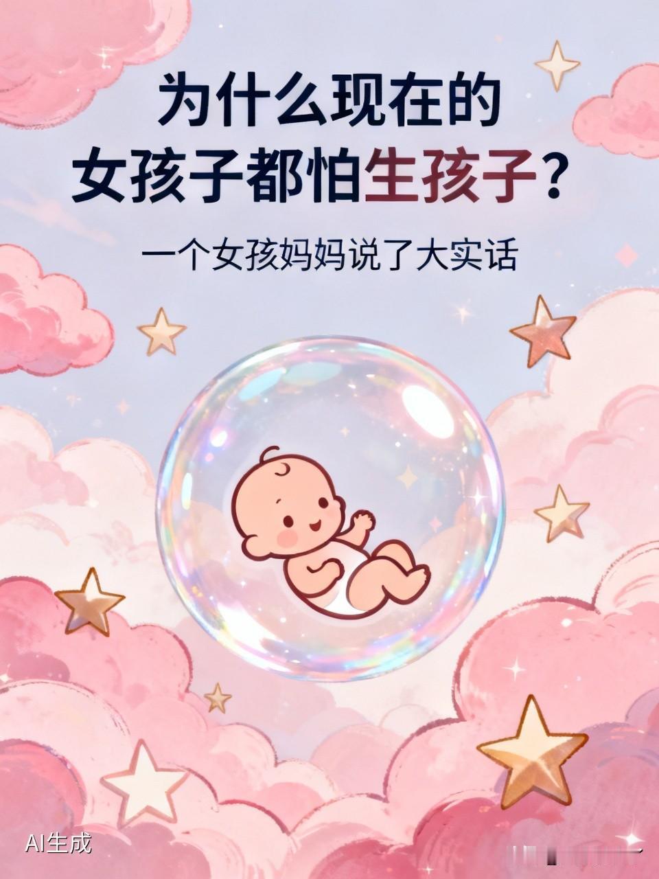 为何如今的女孩子都惧怕生孩子？一位女孩的妈妈道出了实情。
她表示，如今的女孩大多