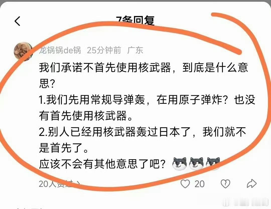 这些傻子，现在还没有搞明白，天天喊着使用核武器，是示弱的表现，是没有能力了，是打