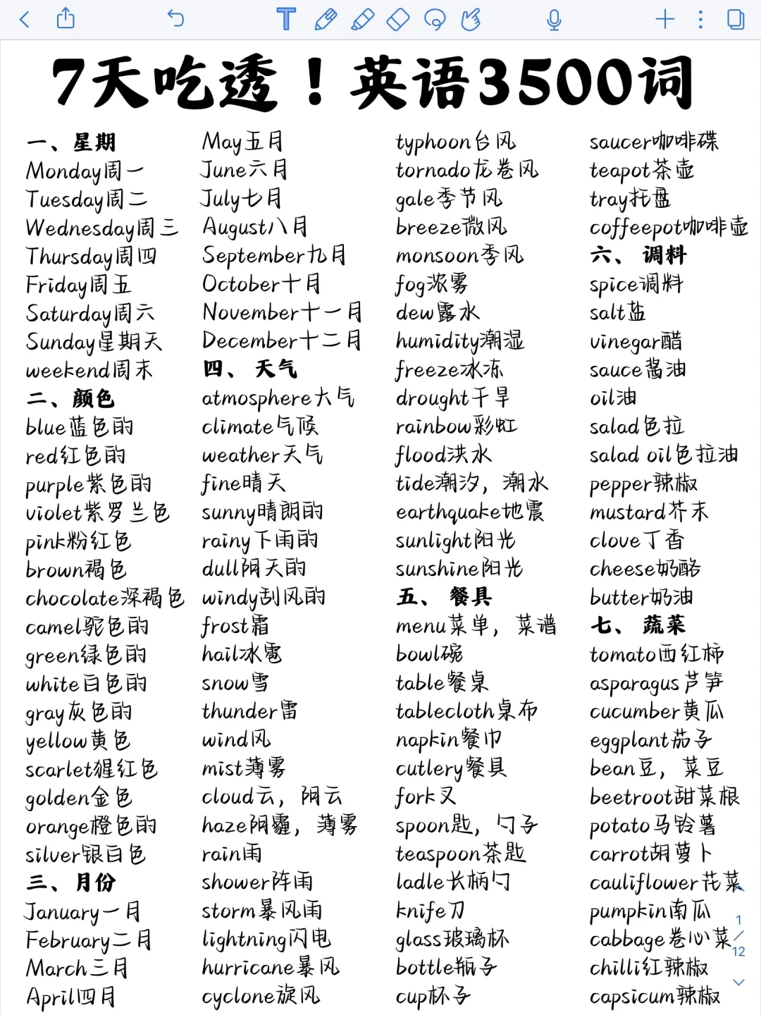 词汇量暴涨！7天搞定英语3500词！稳提分！