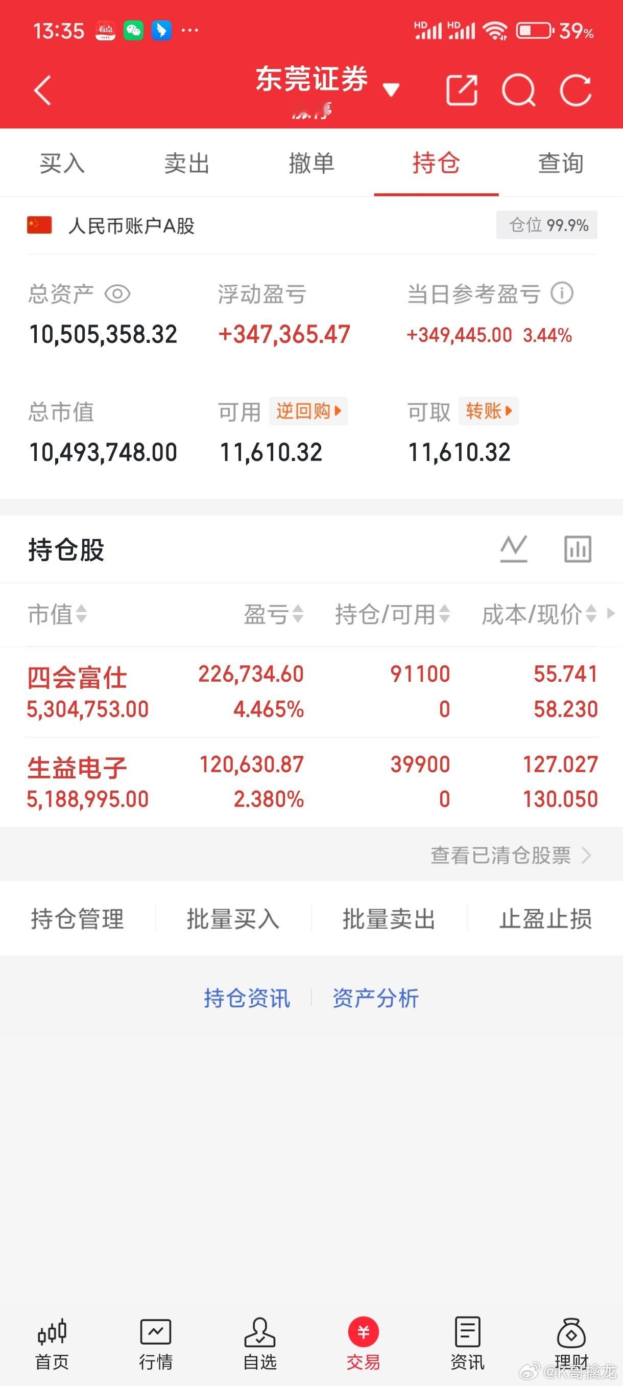 K哥接下来会回归短线操作模式，兄弟们收到的回复178。只做超级核心龙头，当然要是