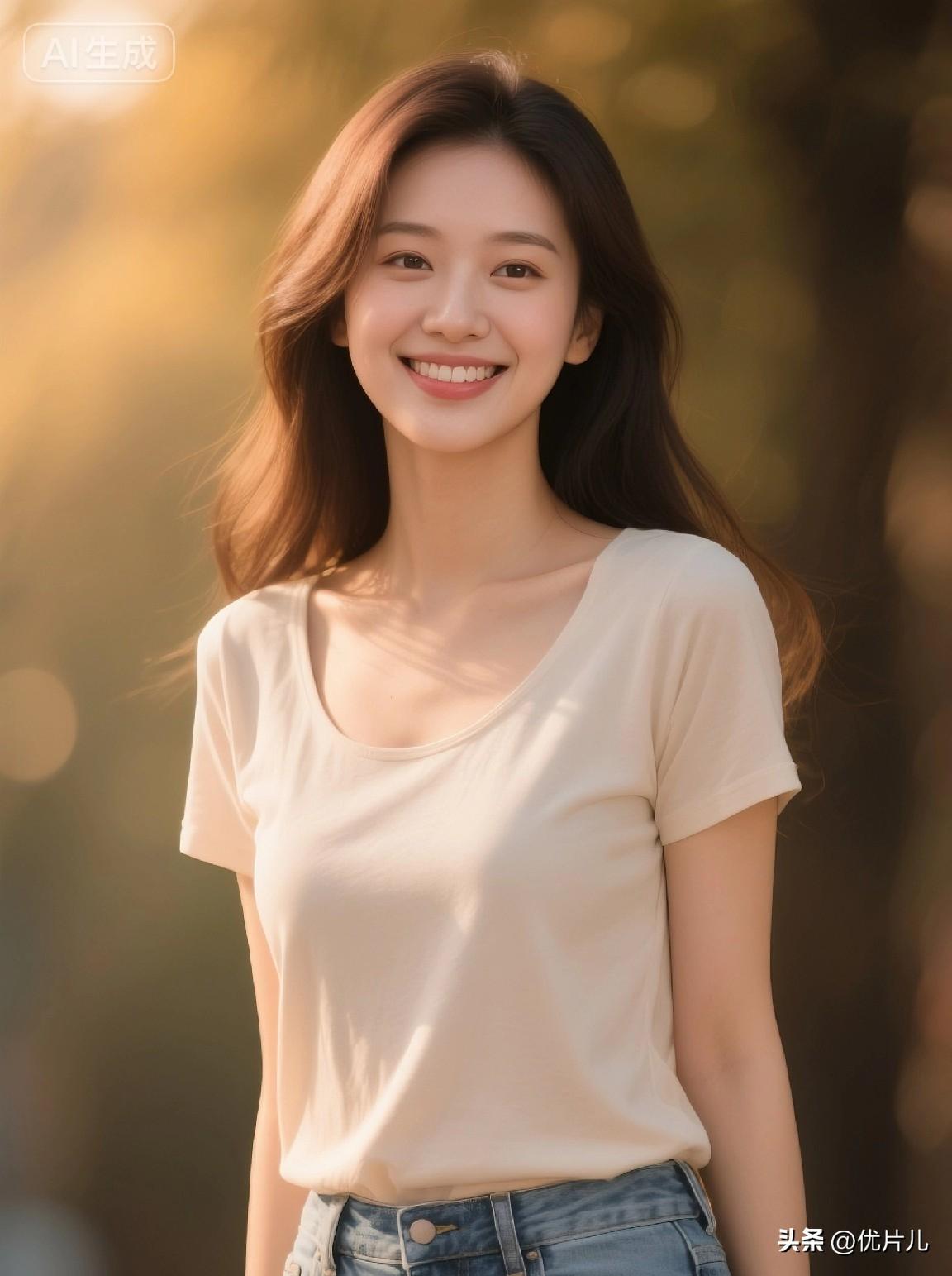 眉眼舒展，笑意温柔，这大概就是青春最好的模样吧！
 极简氛围感 自然系写真 怎样