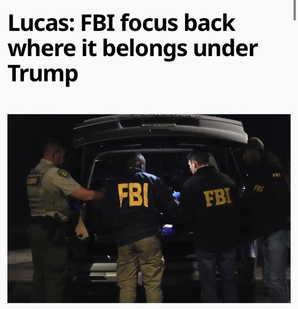 美国联邦调查局FBI局长帕特尔：

“在特朗普的领导下，FBI 的工作重心应该回