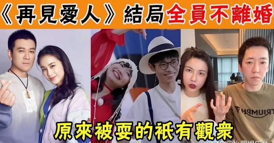 《再见爱人4》大结局：婚姻迷局，不离不弃，笑对风云变！随着《再见爱人4》的缓缓落