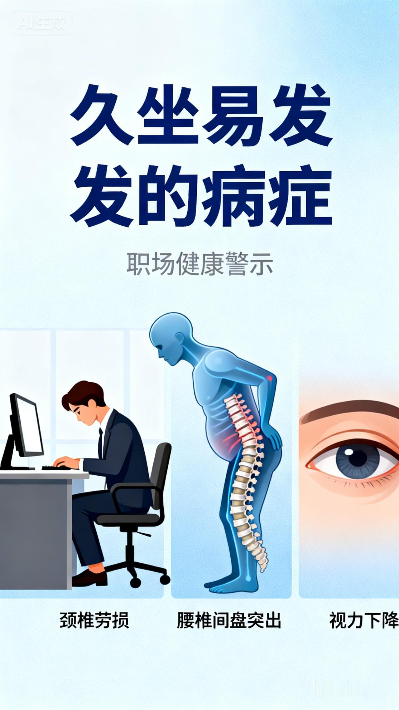 有时间的话，
还是多出去走走
看看外面的世界。
对于工作，
需要经常坐着的人
更