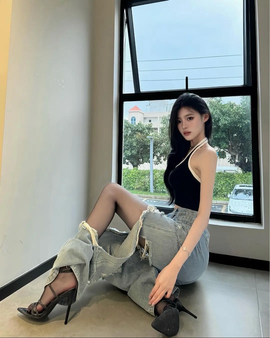 他是微胖美女 我就是发胖的猪是吧。