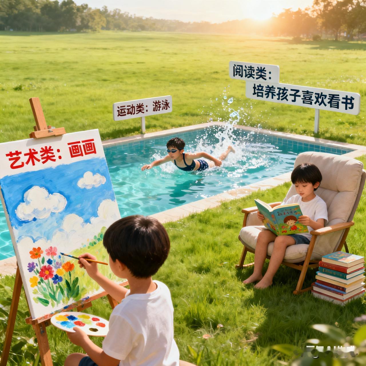 你觉得孩子有哪些爱好值得从小培养 孩子有些爱好真值得从小培养。
艺术类里，绘画就