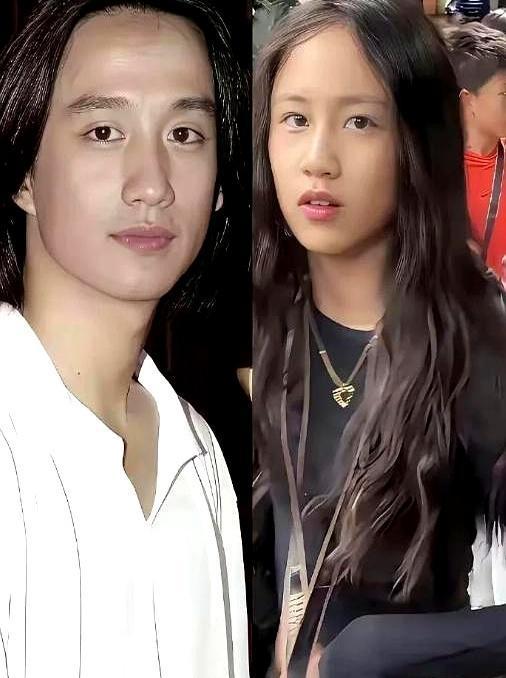 有些星二代真是让人服气，别人是像爸妈一半，她是挑着优点长。
黄磊二女儿黄少艾这颜