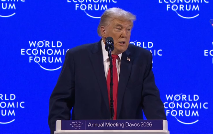 【特朗普称欧洲的方向不对】美国总统特朗普21日在瑞士达沃斯举办的世界经济论坛年会