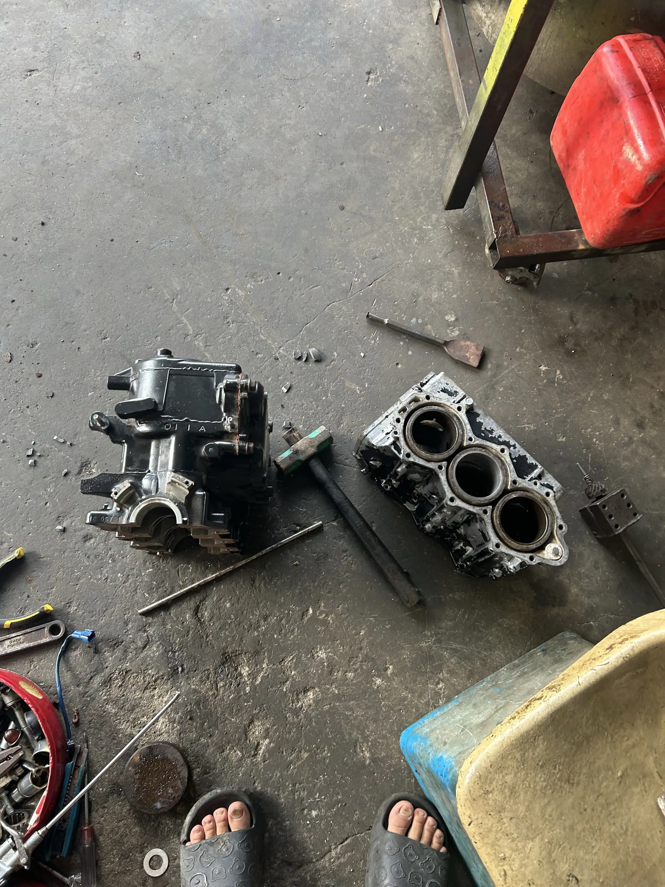 水星二冲60换缸套，东发50换缸套