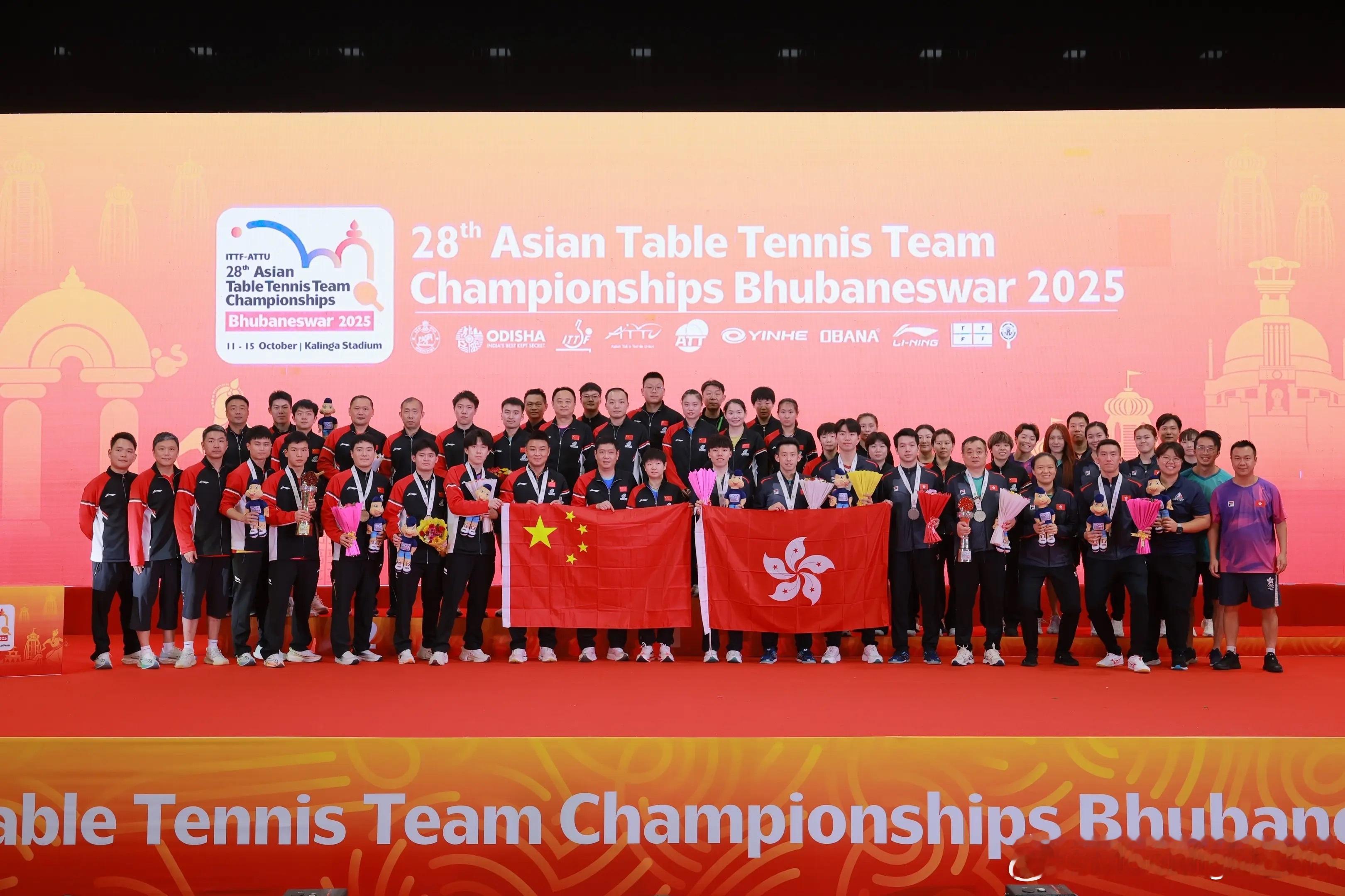 朱成竹：恭喜中国队🏆🏆。恭喜中国香港男队🥈也恭喜中国香港女队（第七）🎉“
