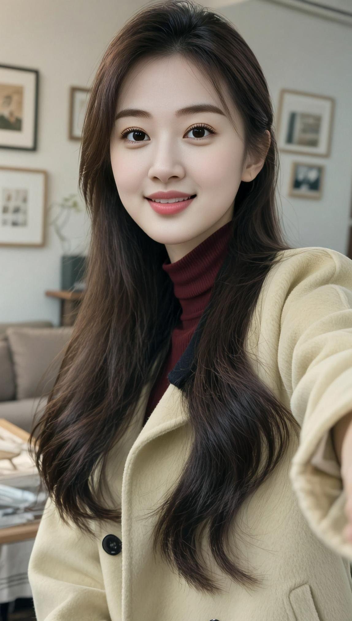 AI暖棕生活照 抖音ai创作 高颜值 美女