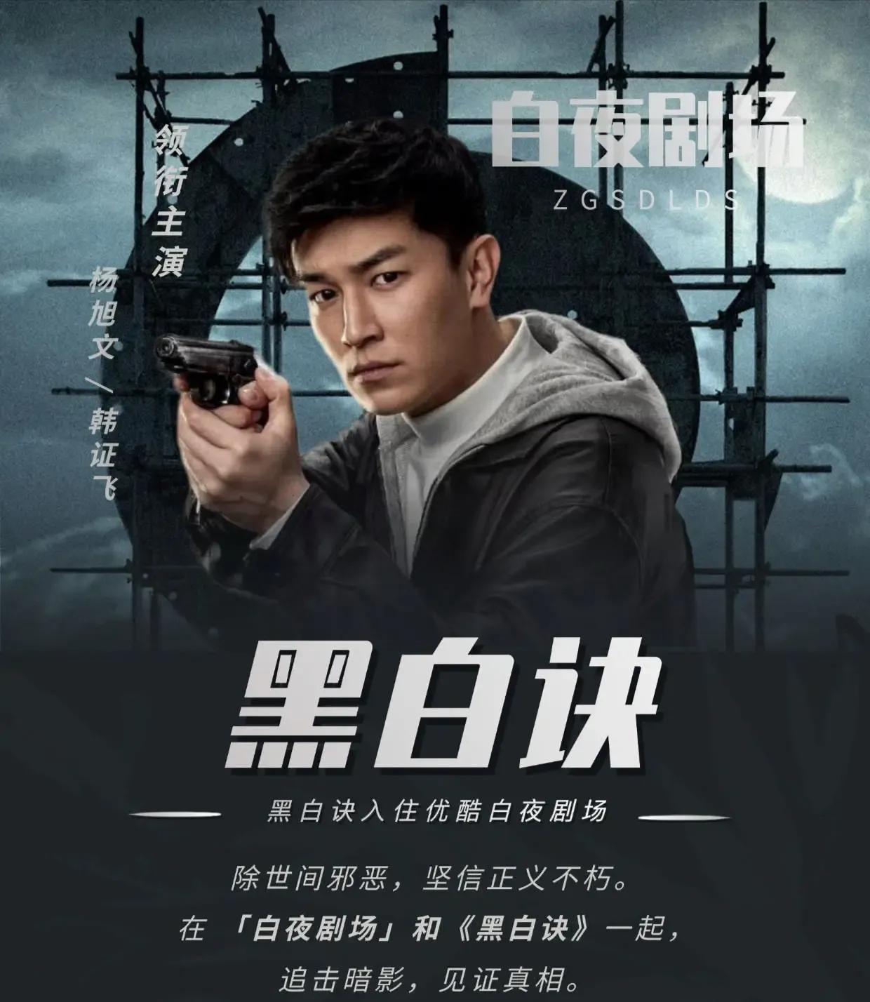 《黑白诀》上线，获赞刑侦扫黑佳作。杨旭文、田雨主演，李幼斌、程煜助阵。剧情紧凑，