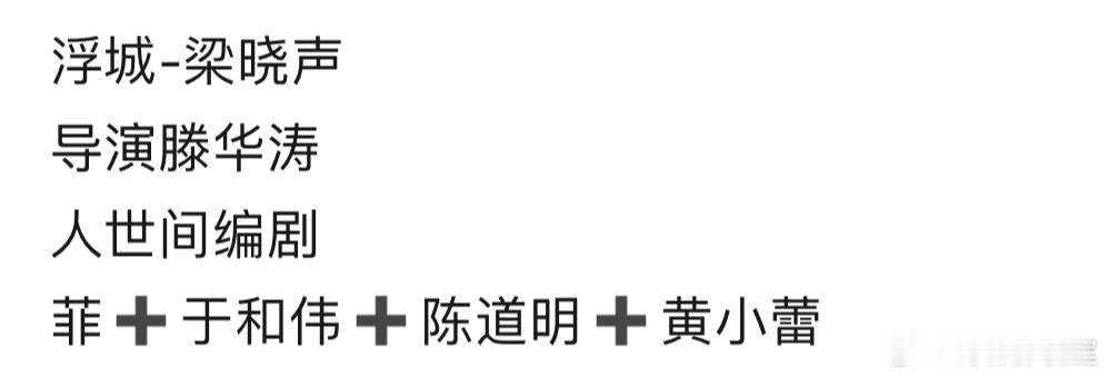影视🍉吃瓜《造城者》赵丽颖 黄晓明 佟大为 辛柏青 张丰毅 马思纯 吴刚 邬君