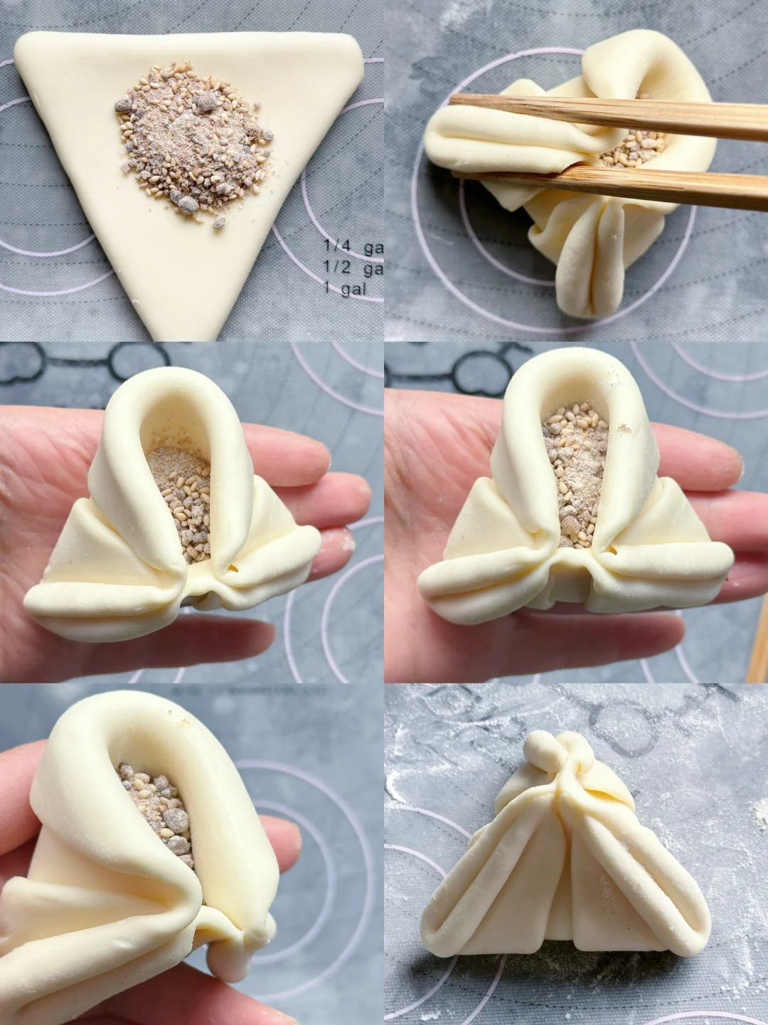 巨好吃的红糖三角包！松软香甜💢做法简单！