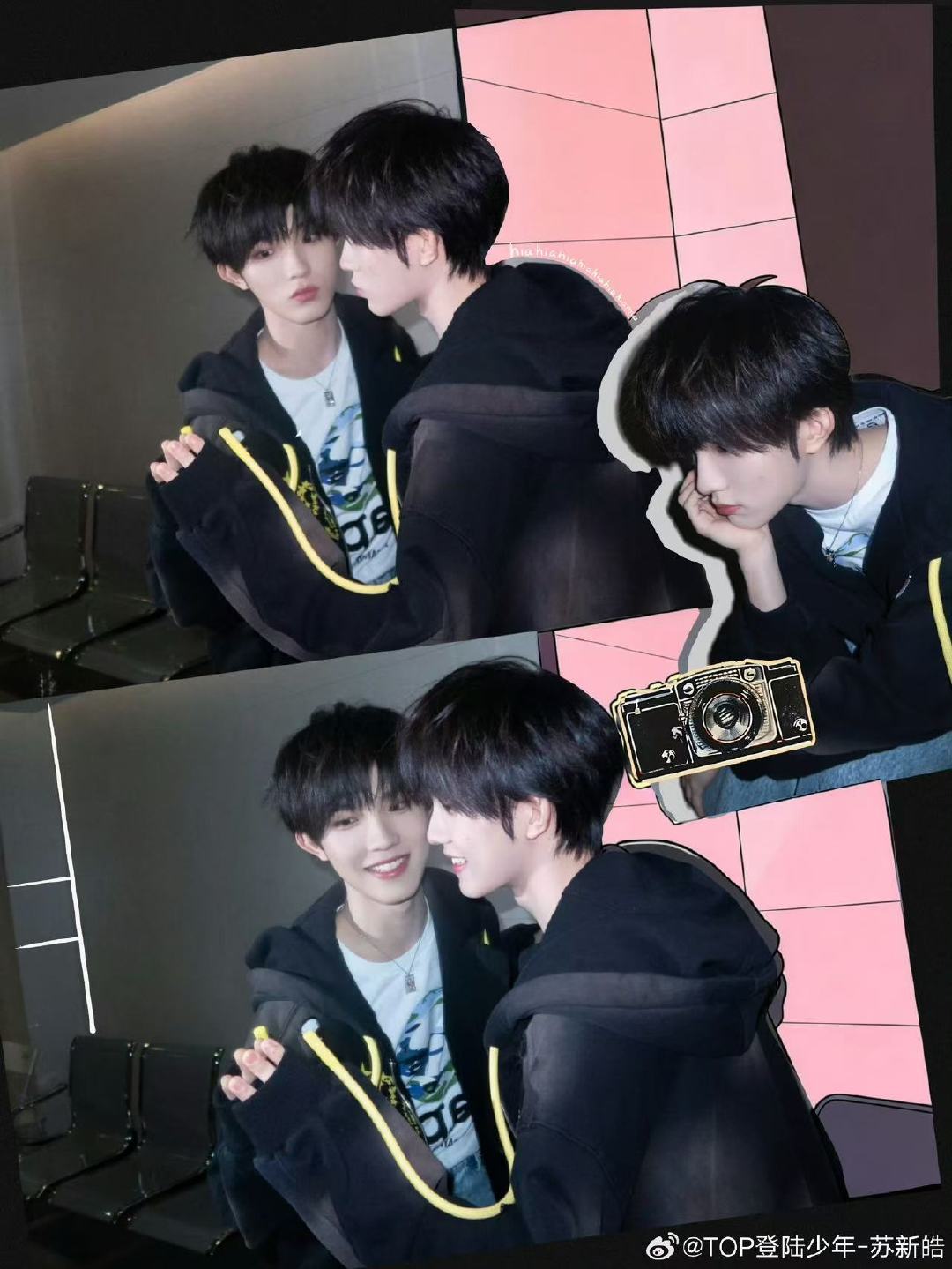 苏新皓学会了涂鸦照片 苏新皓当一个人学会了涂鸦照片 画的好可爱呀 