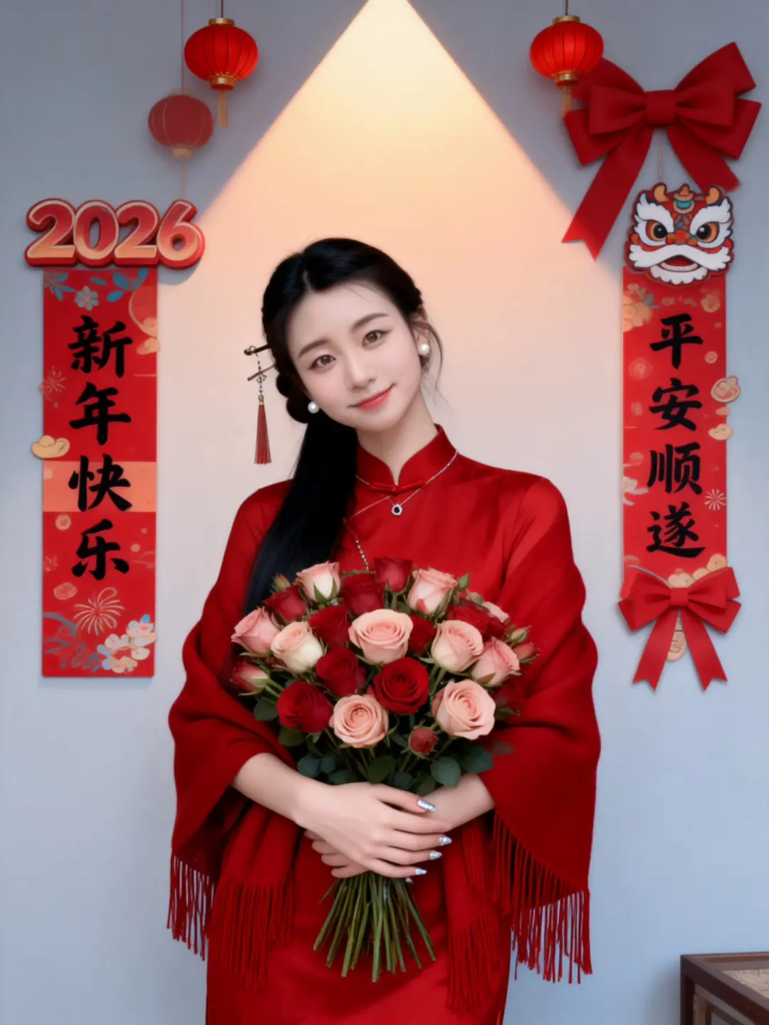 祝大家新年快乐，恭喜发财！今年的我只求发财不求爱，从此爱财爱己风生水起。