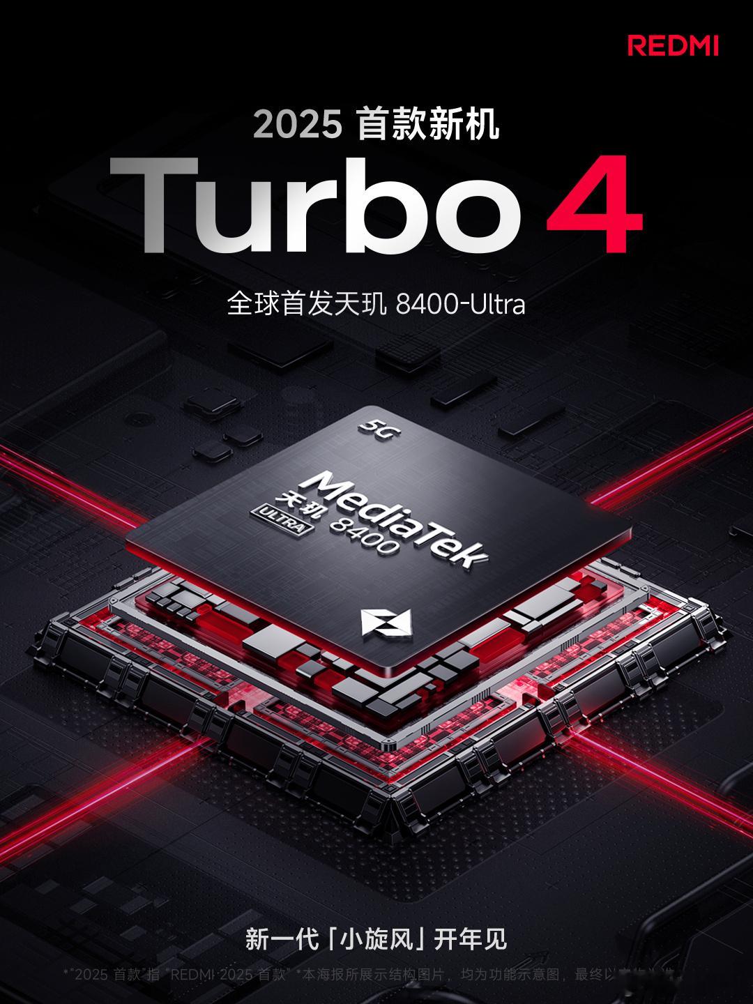 赶在红米Turbo 4在发布之前，真我也官宣了同样搭载天玑8400-Ultra的