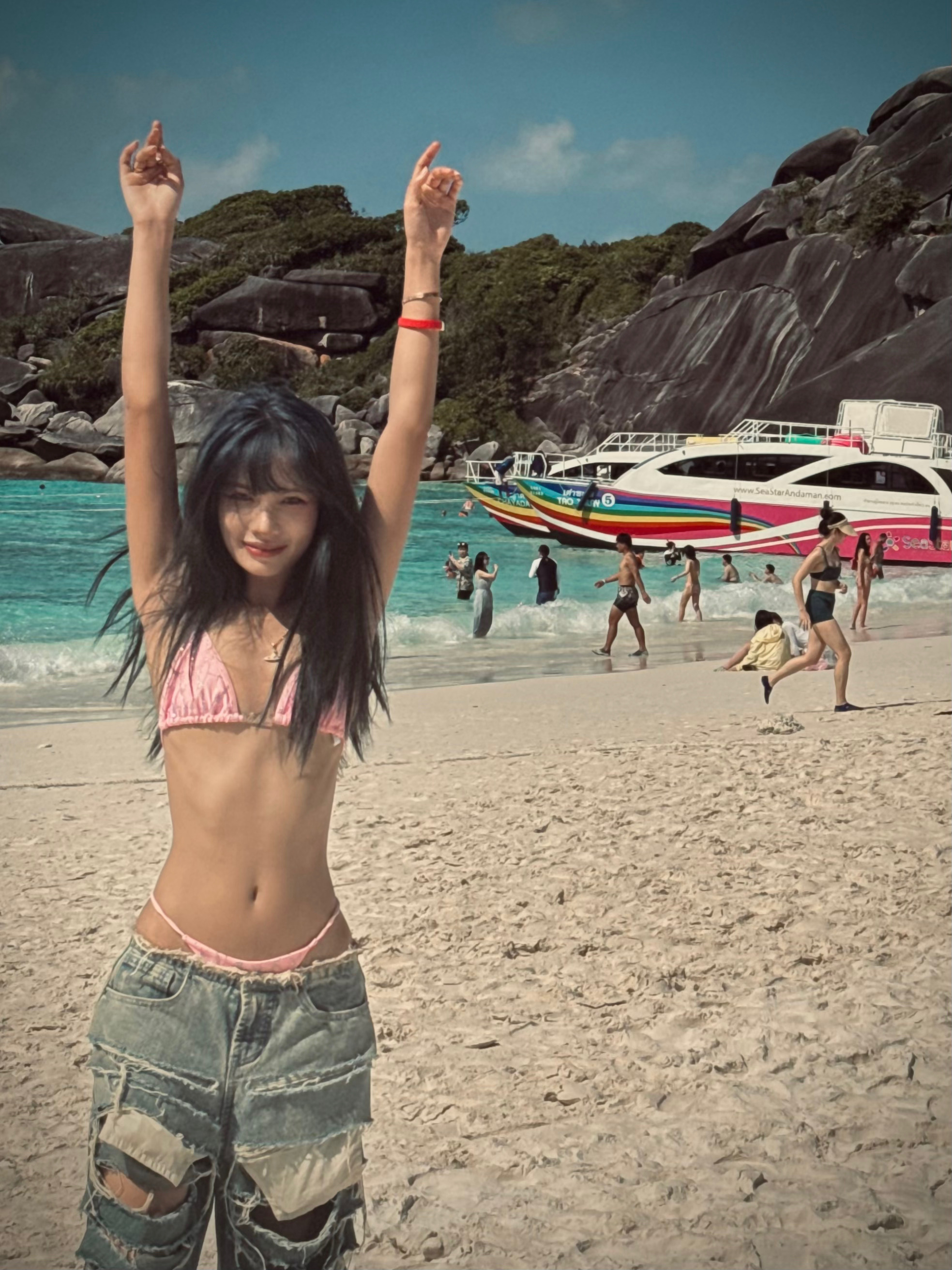 “夏天 海边 日落” ​​​