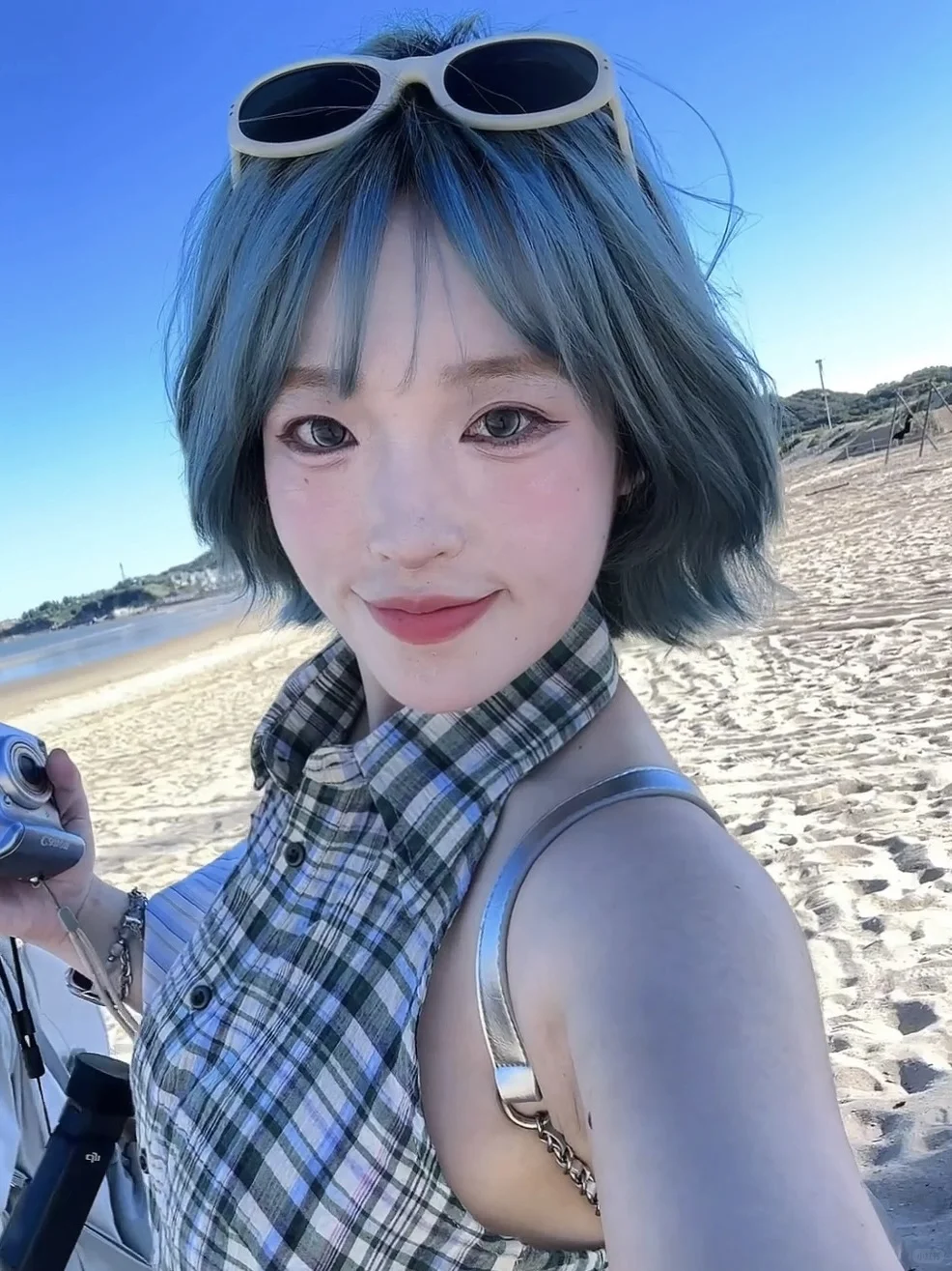 去海边🌊夏天是属于蓝色的 🧊