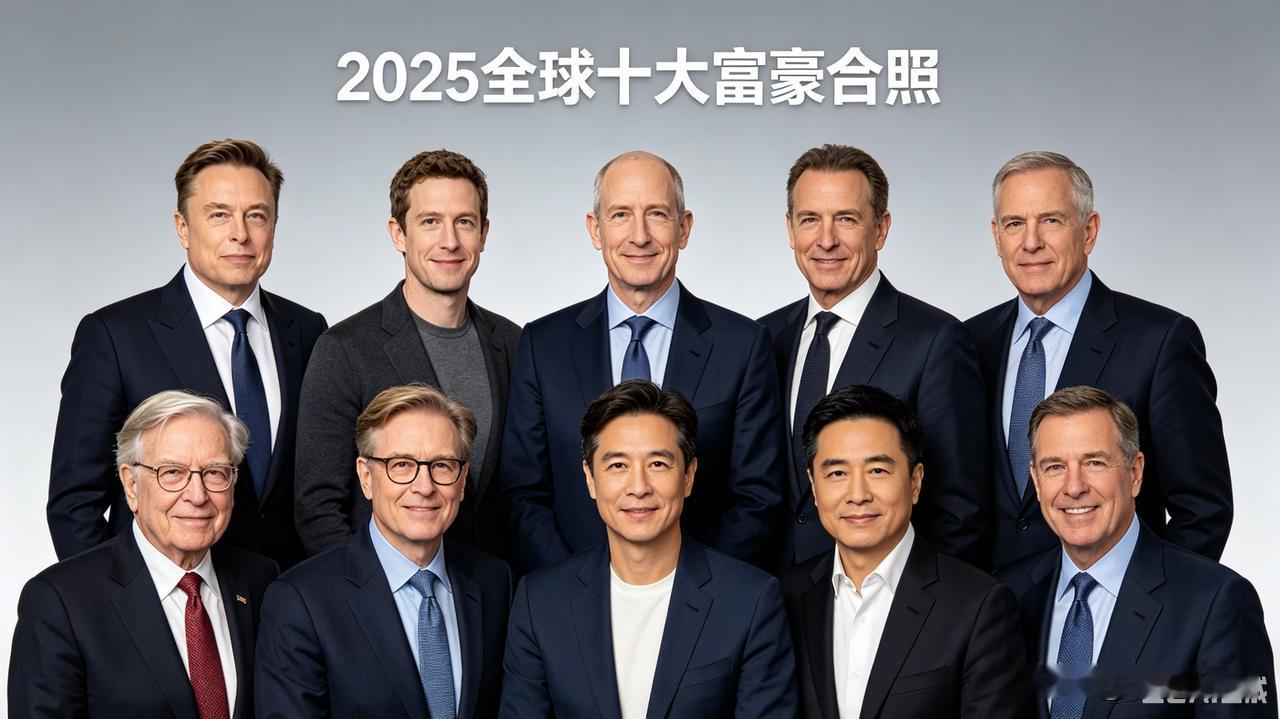 炸榜！2025全球十大富豪出炉：科技巨头垄断榜单，首富身家遥遥领先
 
2025