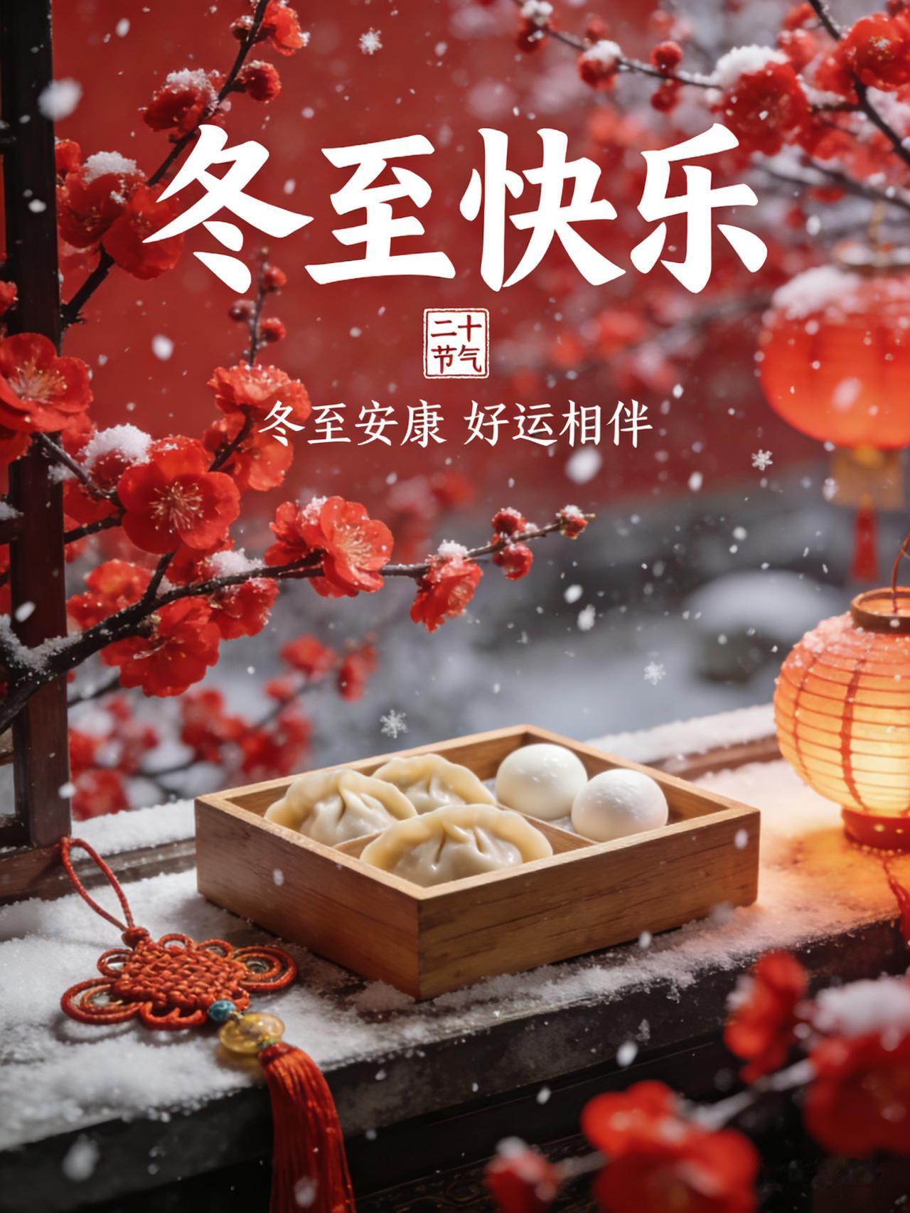 冬至快乐，好运相伴，温暖团圆！