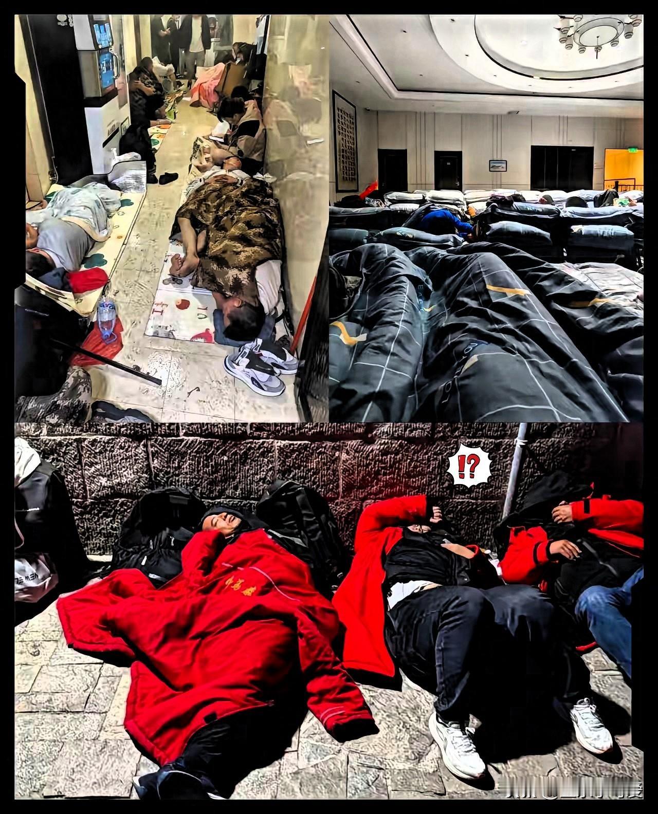 5月1日凌晨，泰山目前的现状就是这样，大堂通宵座位100，通铺200，大棉袄60