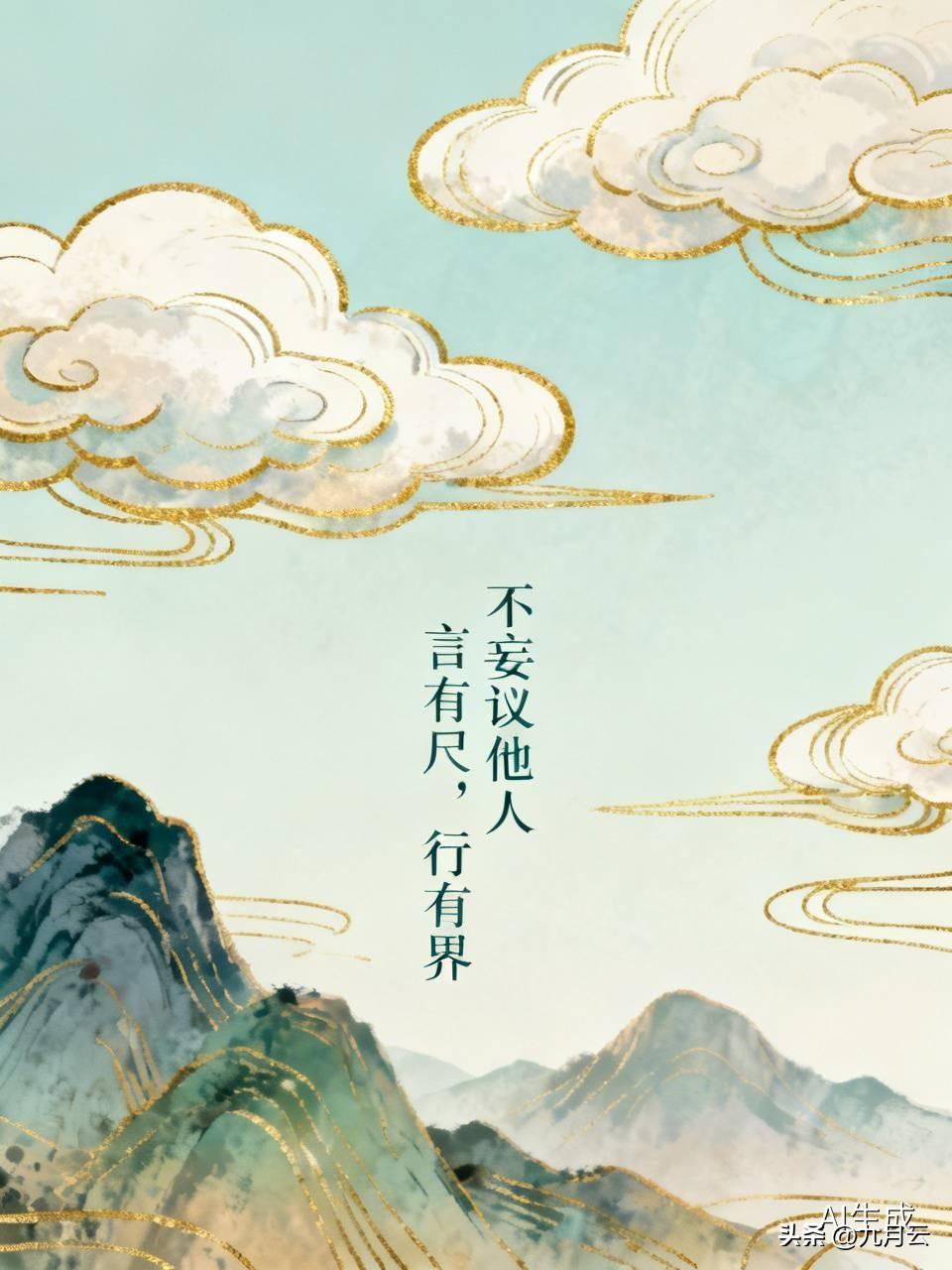 不妄议他人的人，自带一种高级修养。《道德经》倡导惜言，这很有道理。
在网络上，指
