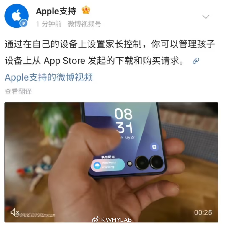 世界就是巨大的草台班子，Apple 支持给三星做宣传，疑似同一个乙方代理运营发串